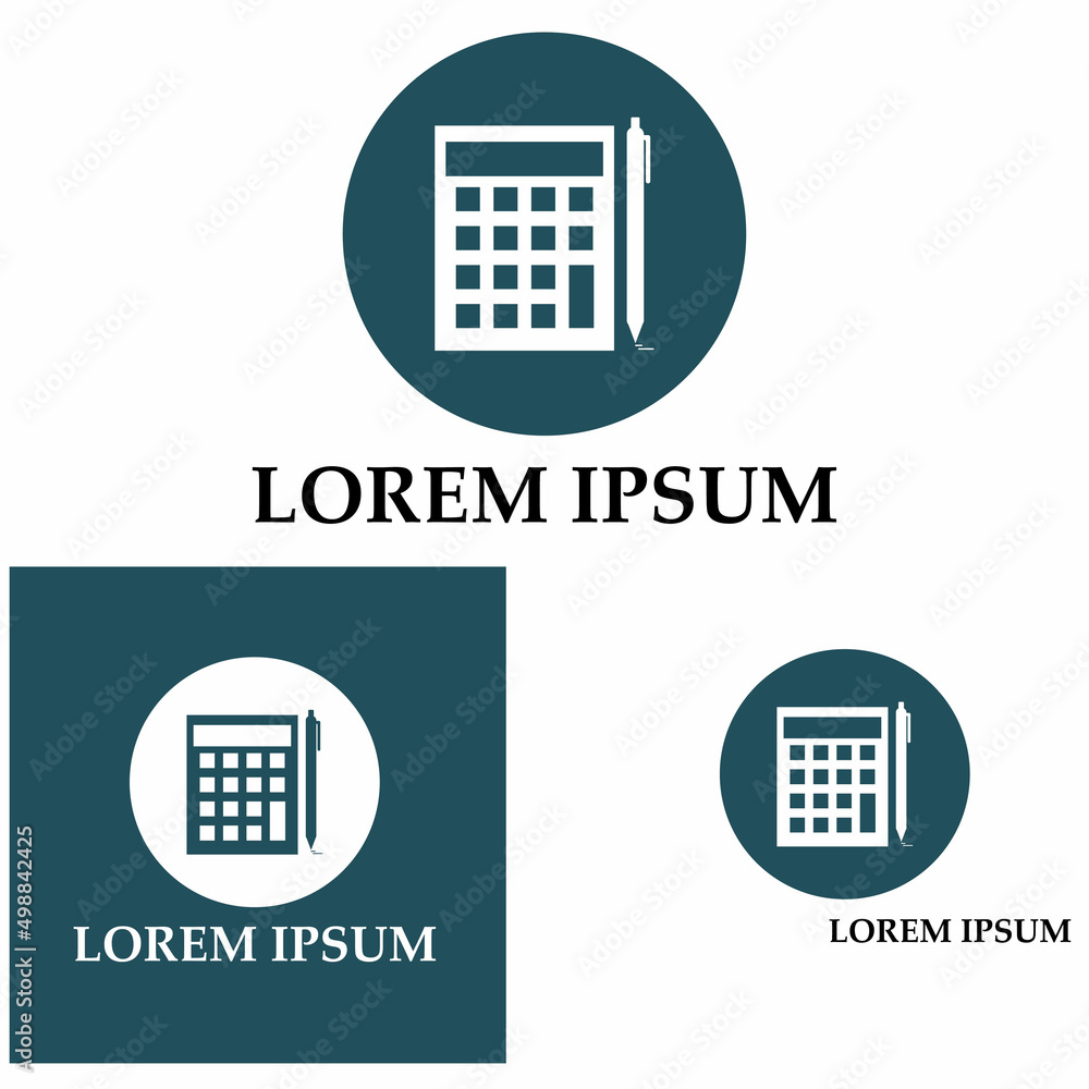 Accounting Vector Illustration. Banking and Finance icon logo vector Accounting Vector Illustration. Banking and Finance icon logo vector