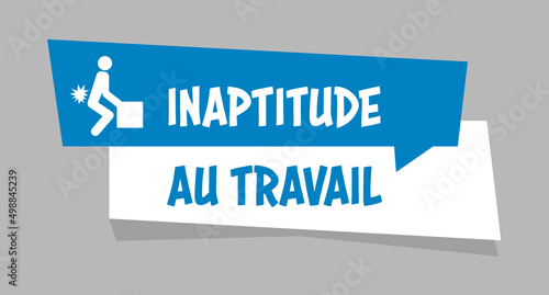 Logo inaptitude au travail.