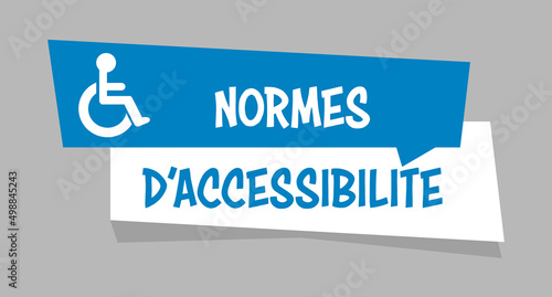 Logo normes d'accessibilité.