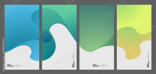 Colorful abstract liquid and fluid shape for banner and brochure design