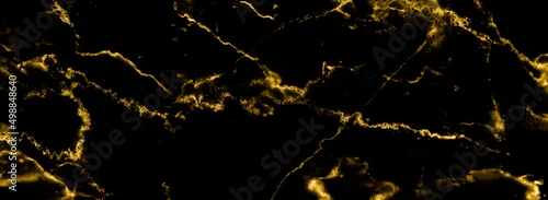 Panel kuchenny z motywem Marble texture wall surface black gold ink pattern graphic  background granite abstract light elegant grey for do floor plan ceramic counter texture tile black yellow background natural for paper.