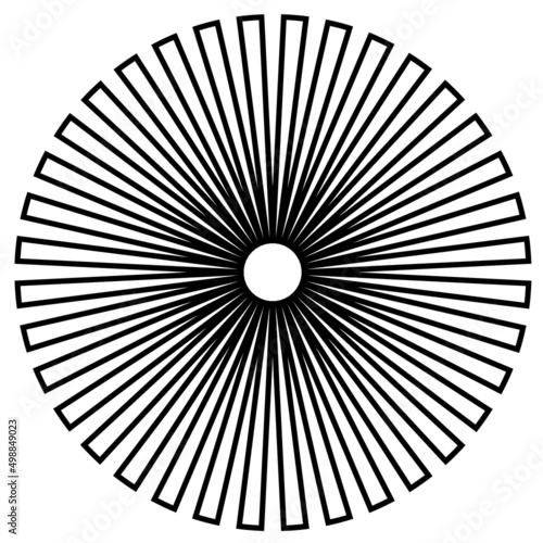 Bullseye design abstract pattern, vector includes pattern swatch that seamlessly fills any shape, black and white mandala, concept for hypnosis, unconscious, stress, eye strain, optical illusion