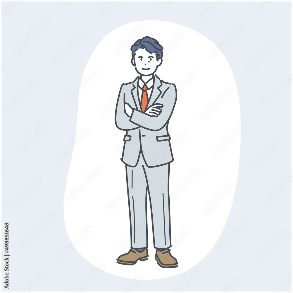 男性管理職のイメージイラスト 男性管理職のイメージイラスト