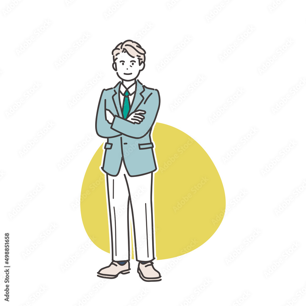 男性管理職のイメージイラスト 男性管理職のイメージイラスト