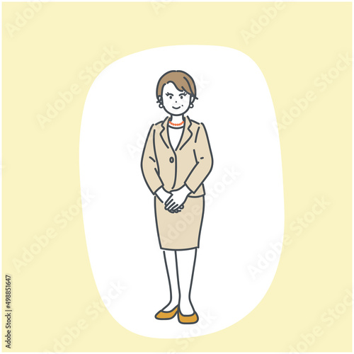 女性経営者のイメージイラスト