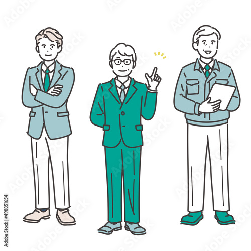 経営者、会社幹部のイメージイラスト