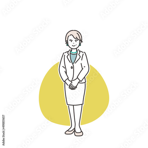 女性経営者のイメージイラスト