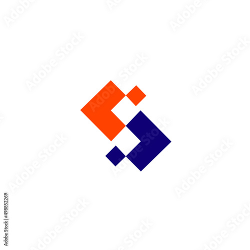 Free Download Minimalist Letter S Icon for Tech and Comunication Branding - GFXLoad
