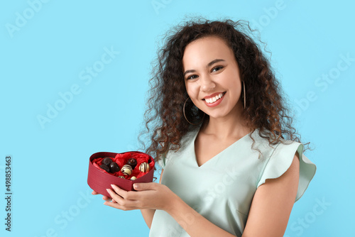 Beautiful young woman with ...