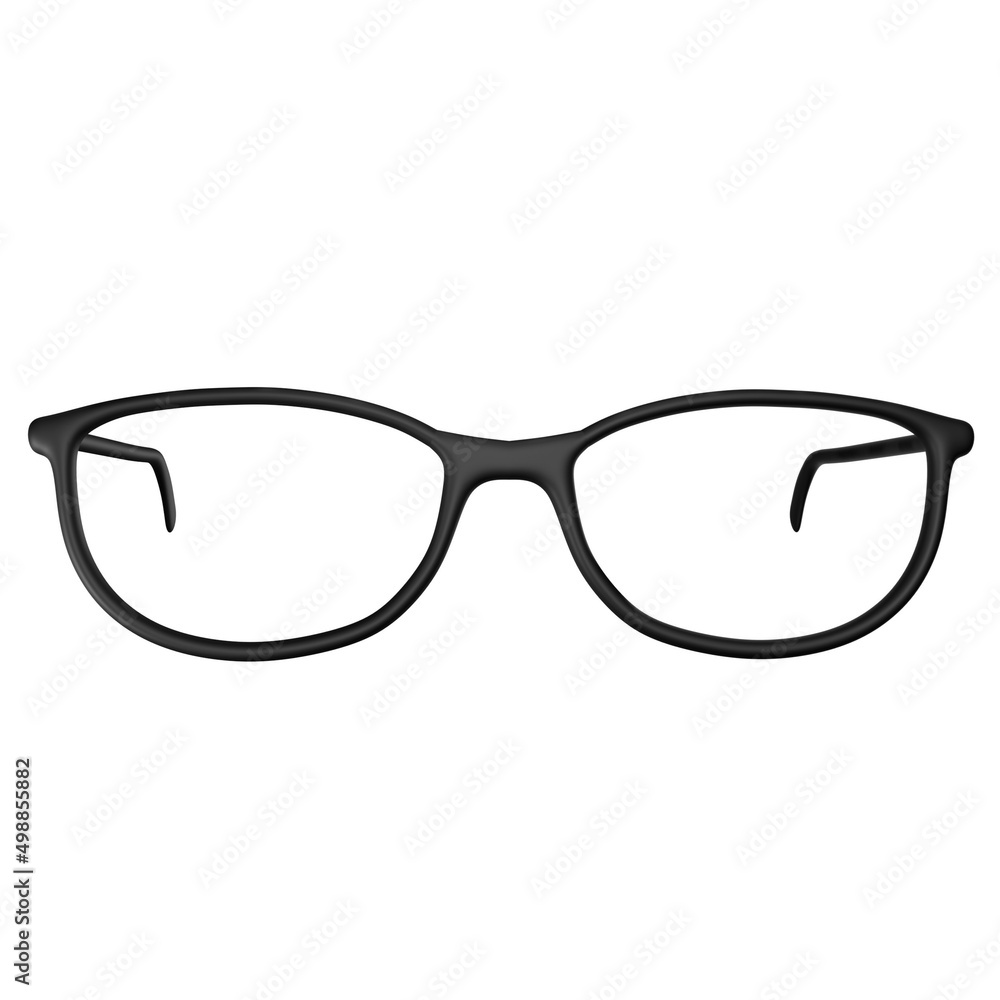 Oblong glasses with black frames Oblong glasses with black frames