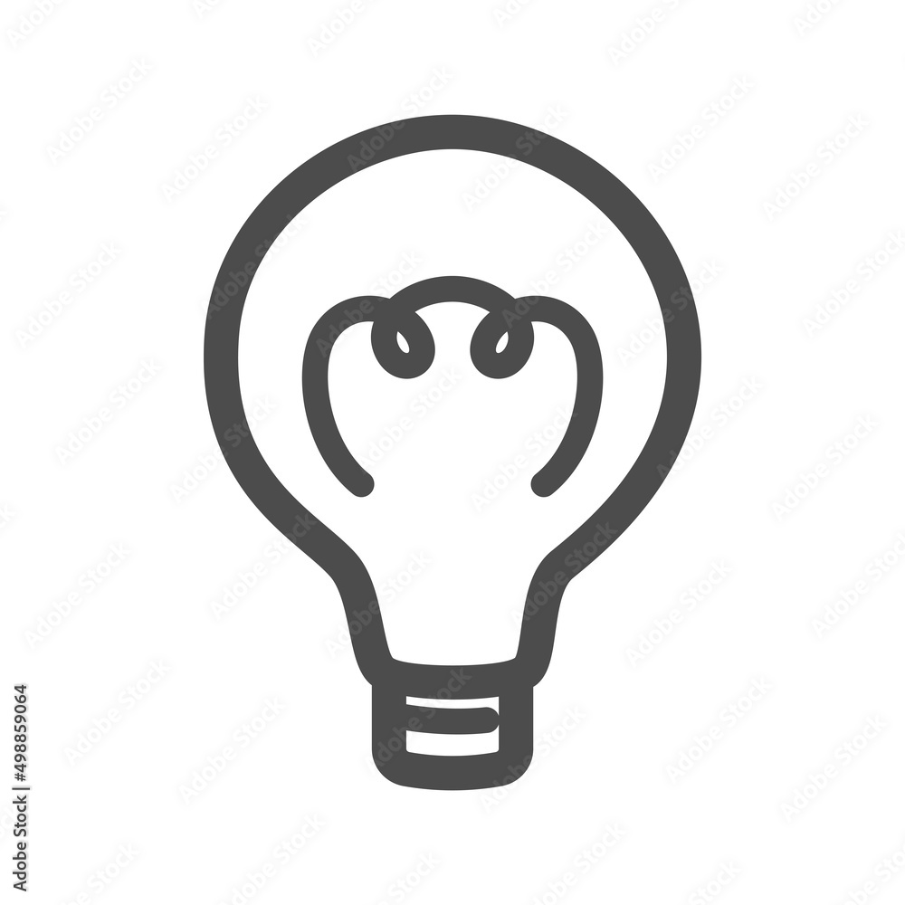simple illustration of light bulb simple illustration of light bulb