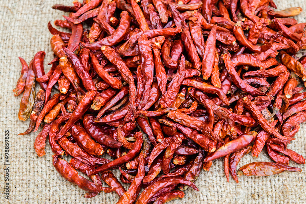 Dried red chillies