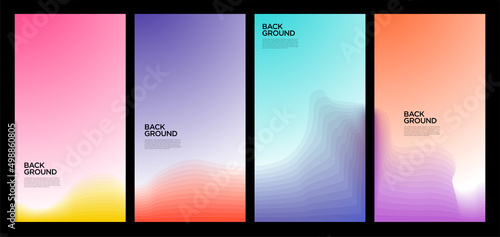 Colorful abstract liquid and fluid shape for banner and brochure design