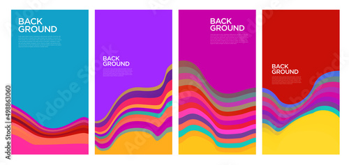 Colorful abstract liquid and fluid shape for banner and brochure design