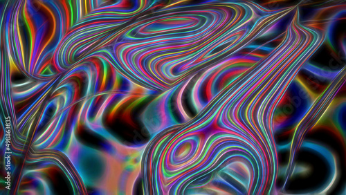 Abstract textural multicolored luminous fractal background.