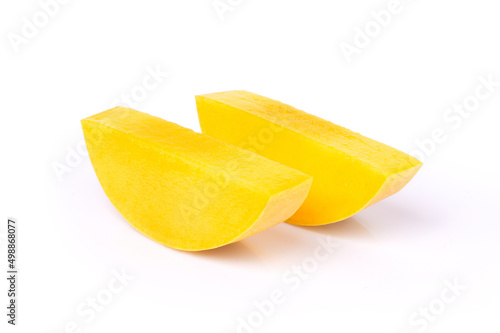 Mango fruit isolated on white background. Clipping path.