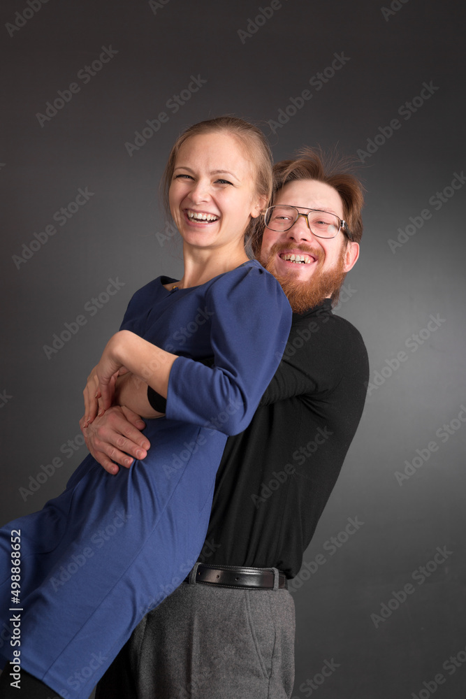 Obraz premium studio portrait of couple