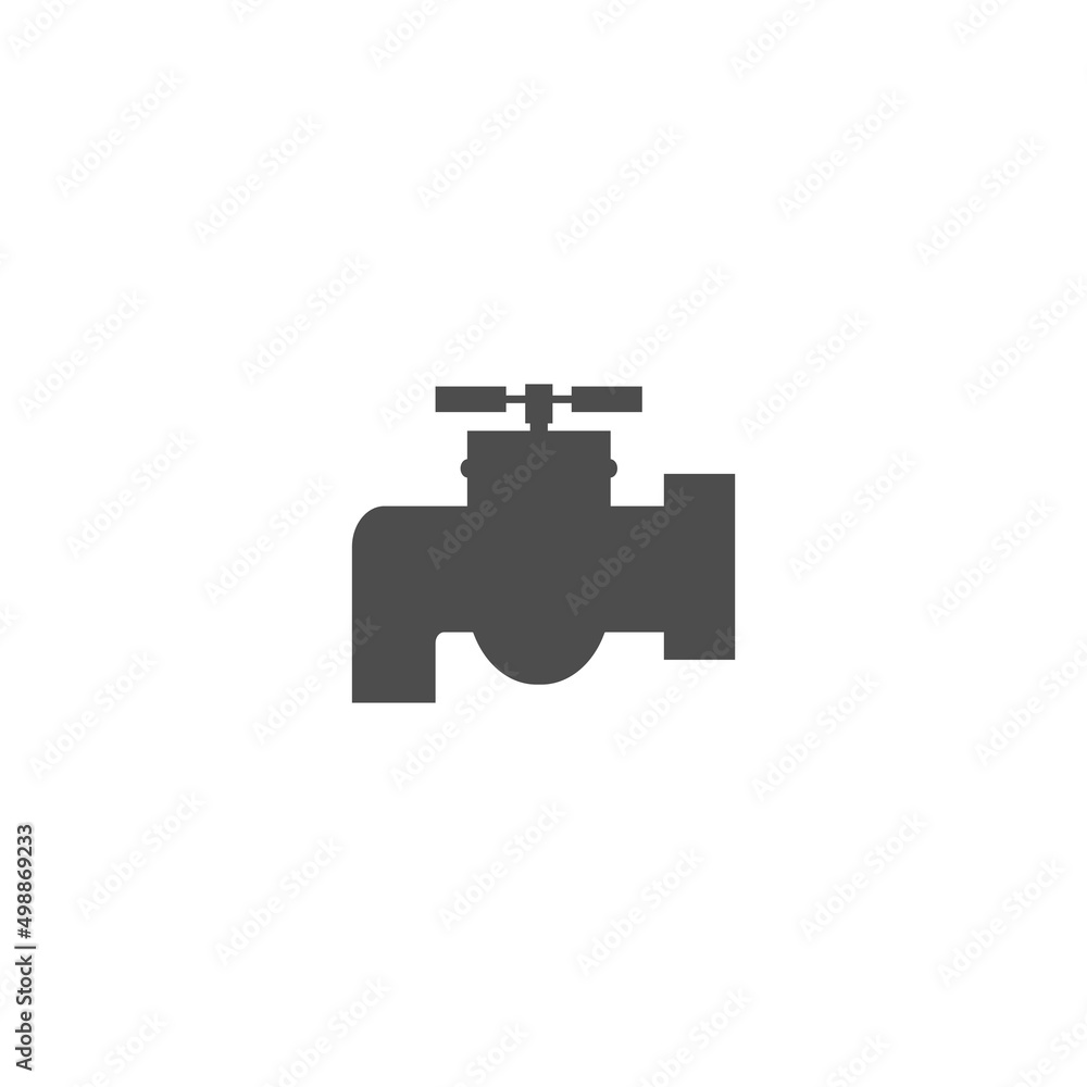 water faucet logo design vector illustration water faucet logo design vector illustration