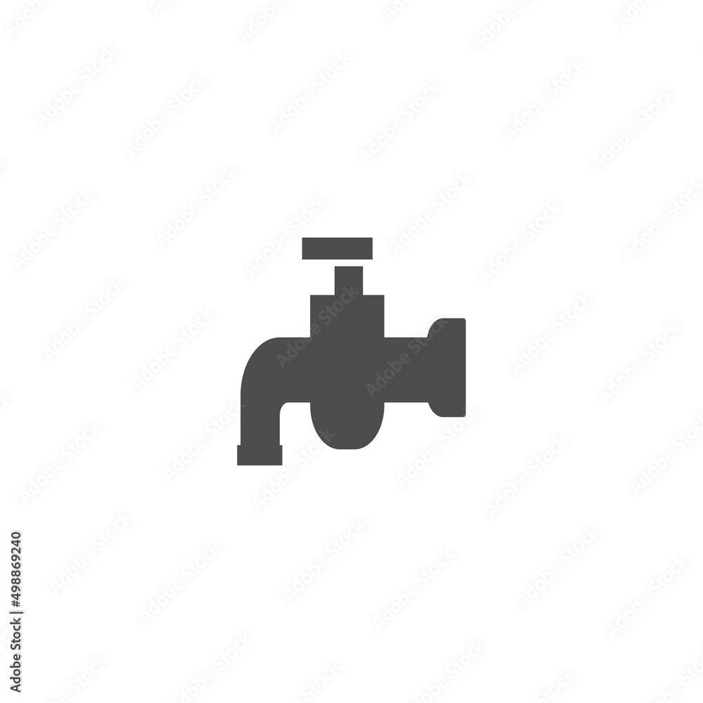 water faucet logo design vector illustration water faucet logo design vector illustration