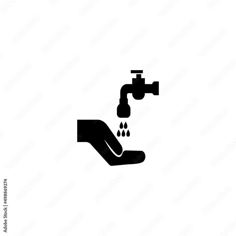 water faucet logo design vector illustration water faucet logo design vector illustration
