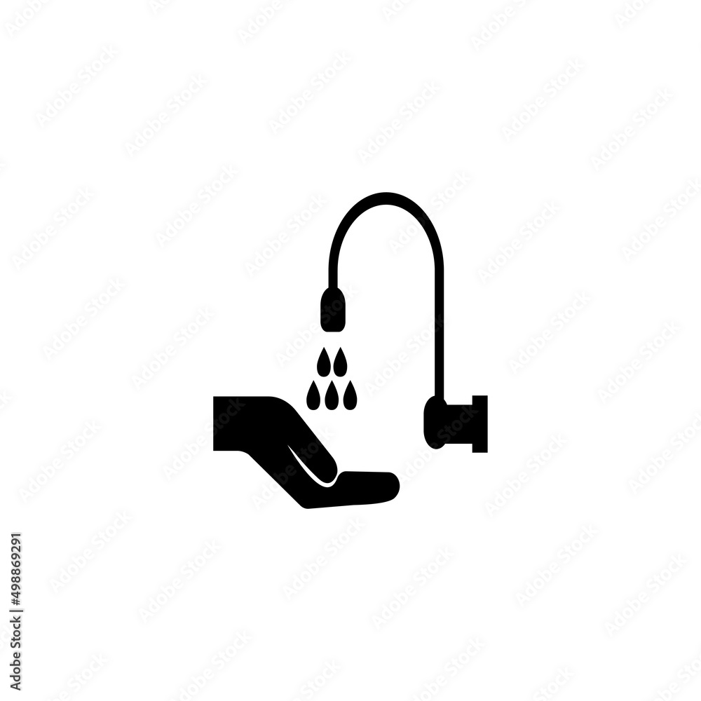 water faucet logo design vector illustration water faucet logo design vector illustration