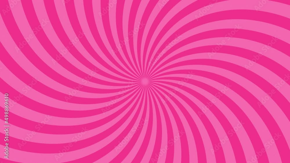 Curve pink radial lines spin around the center of a 4K background. Curve pink radial lines spin around the center of a 4K background.