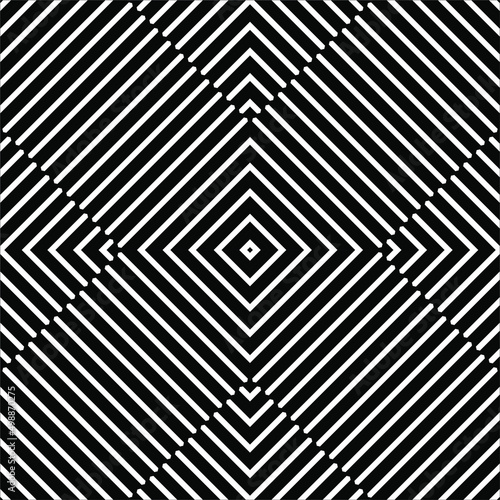 Optical Lines Motif Pattern. Contemporary Decoration for Interior, Exterior, Carpet, Textile, Garment, Cloth, Silk, Tile, Plastic, Paper, Wrapping, Wallpaper, Pillow, Sofa, Background, Ect. Vector