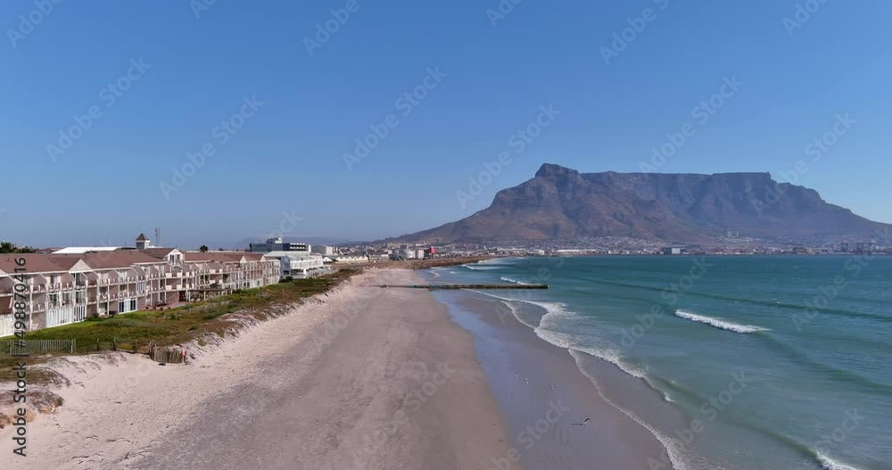 Aerial view of Lagoon beach in Cape Town South Africa Aerial view of Lagoon beach in Cape Town South Africa