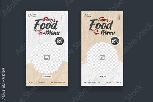 food story social media template in texture decoration for banner flyer brochure promotion