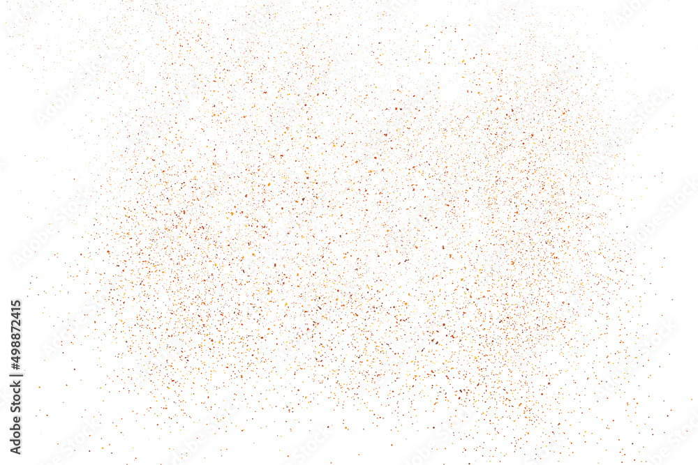 Abstract Sand Explosion Isolated On White Background. Overlay Rusted Effect. Grunge Design Elements. Digitally Generated Image. Vector Illustration, Eps 10