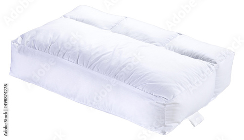 mockup white pillow isolated on white background