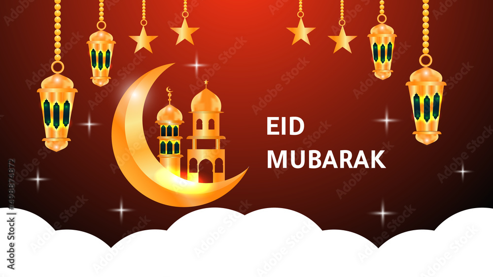 Eid Mubarak premium vector illustration with luxury design Eid Mubarak premium vector illustration with luxury design