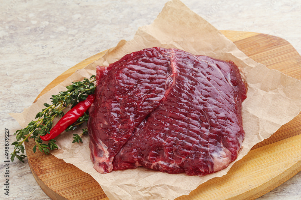 Raw beef machete steak for grill Raw beef machete steak for grill
