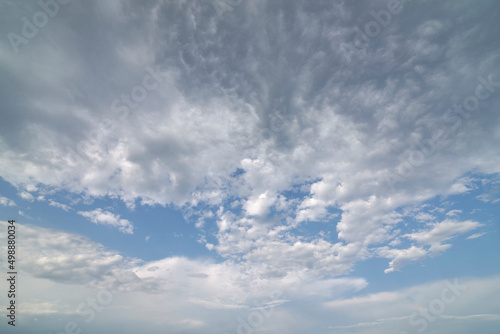 Fototapeta Naklejka Na Ścianę i Meble -  Blue sky full of white clouds, Sunny day