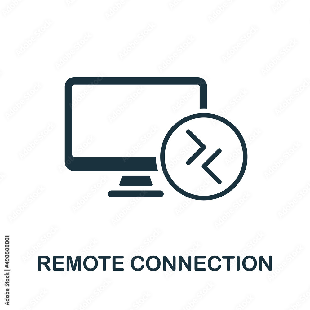 Remote Connection flat icon. Colored element sign from networking collection. Flat Remote Connection icon sign for web design, infographics and more. Remote Connection flat icon. Colored element sign from networking collection. Flat Remote Connection icon sign for web design, infographics and more.