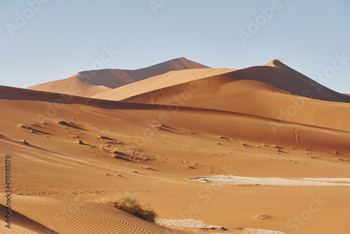 Horizon is far away. Majestic view of amazing landscapes in African desert