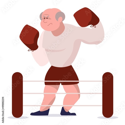 male boxer in the ring
