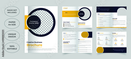 Eight pages business brochure template