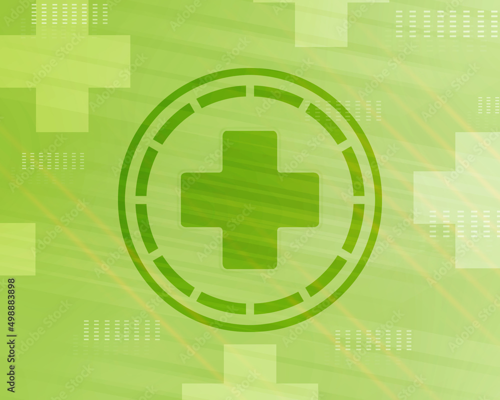 Obraz premium 2d rendering plus sign illustration