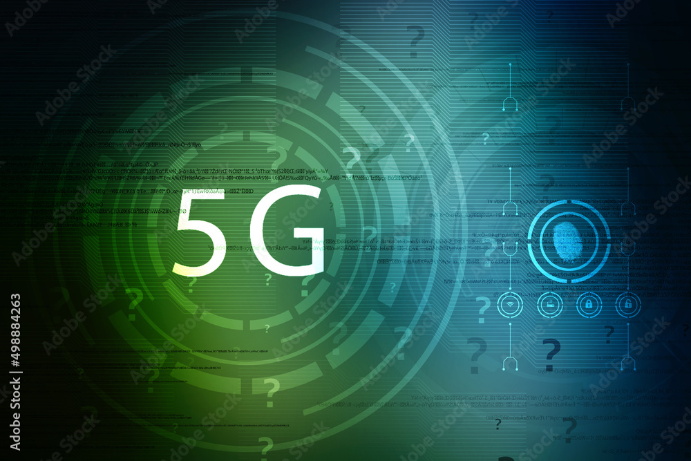 2d rendering 5G Network 5G Connection 2d rendering 5G Network 5G Connection