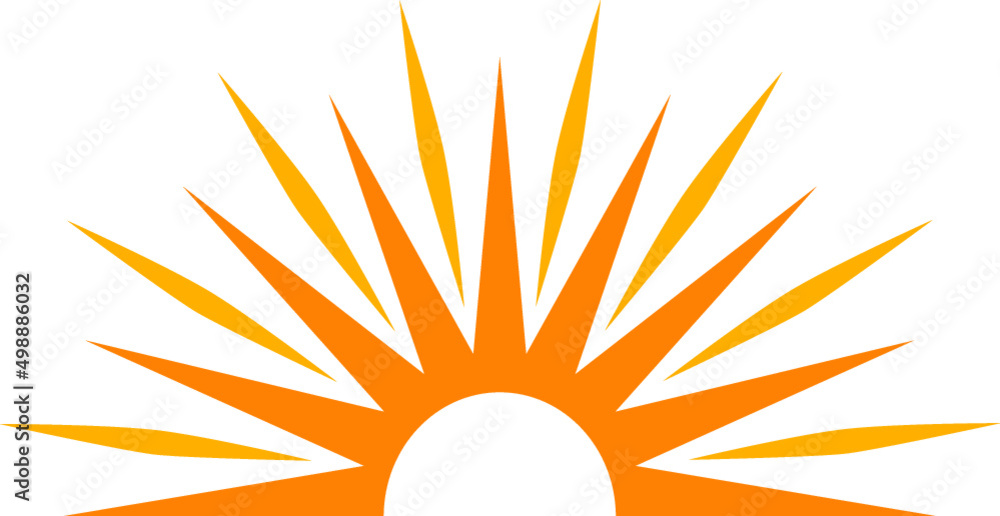 Sun logo template Sun logo template