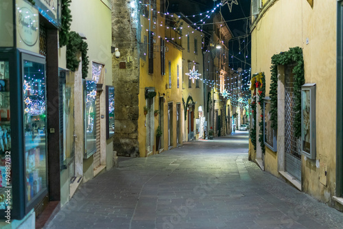 Fototapeta Naklejka Na Ścianę i Meble -  The beautiful streets of Rieti, Italy, for holidays