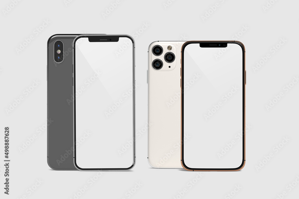 Blank Smartphone Mockup Front View Blank Smartphone Mockup Front View
