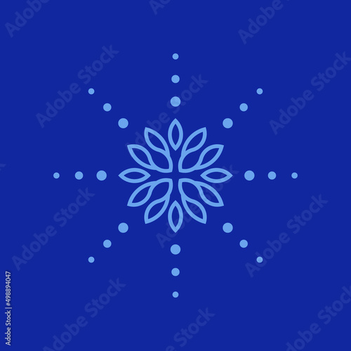 Set of abstract flower with leaf logo,symbol design inspiration.