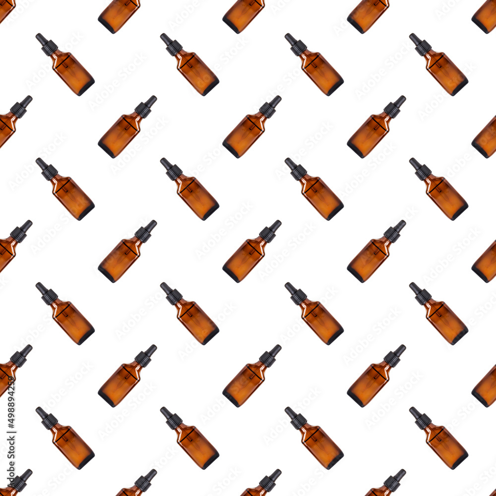 Glass jar seamless pattern on white background. Glass jar seamless pattern on white background.