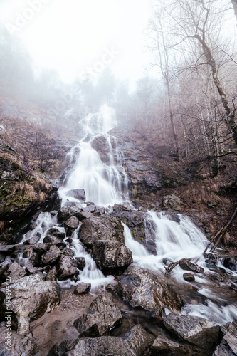 Todtnauer Wasserf  lle im Nebel