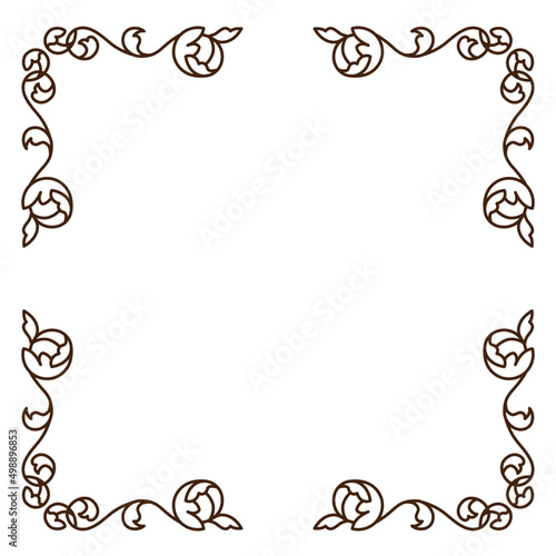 オーナメント 装飾 飾り シンプル ラインアート 背景なし