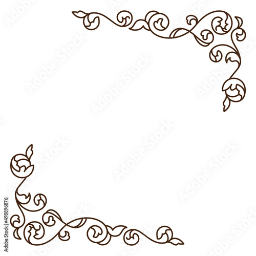 オーナメント 装飾 飾り シンプル ラインアート 背景なし