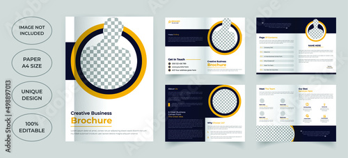 Eight pages business brochure template