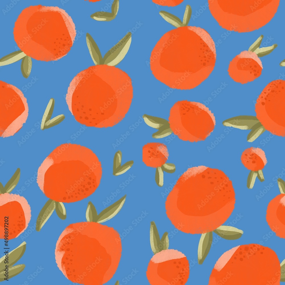 Seamless pattern with oranges Seamless pattern with oranges